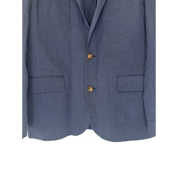 J.Crew Men's Blue Preppy Academia Office Ludlow Slim Fit Suit Jacket Size 38S - Picture 3 of 13